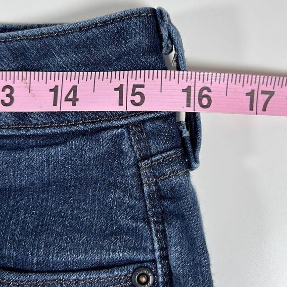 NYDJ Womens Alina Jeans Convertible Ankle Lift Tuck Technology Blue Dark Wash 6P - Picture 7 of 11